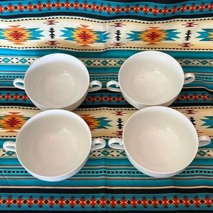 Four Kaiser WGermany Romantica Double Handled Soup Bowls